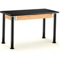 National Public Seating NPS® Signature Science Lab Table, Black, 24 X 60, HPL Top SLT4-2460H